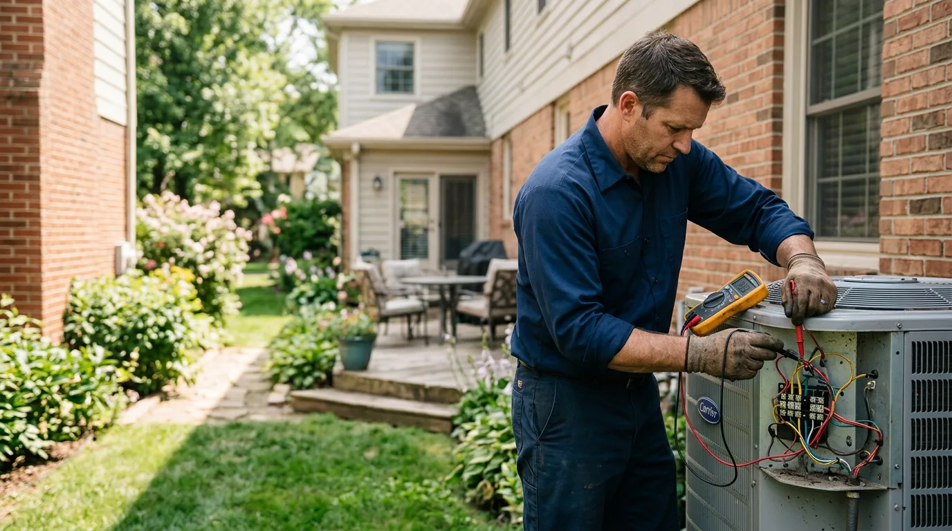 HVAC technician working near South Sioux City, NE